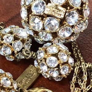 Kate Spade New York - Large Crystal Ball Necklace and Bracelet - 12K Gold Plated